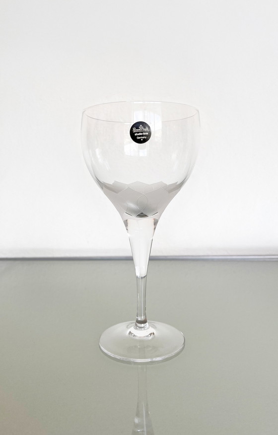 Image 1 of Set of six Rosenthal Studio Line Lotus wine glasses