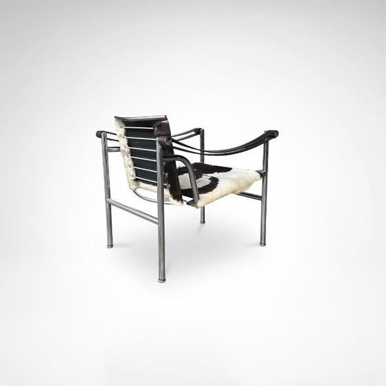Image 1 of Fauteuil LC1 en peau de poney, conçu par Le Corbusier et al. pour Cassina, années 1980