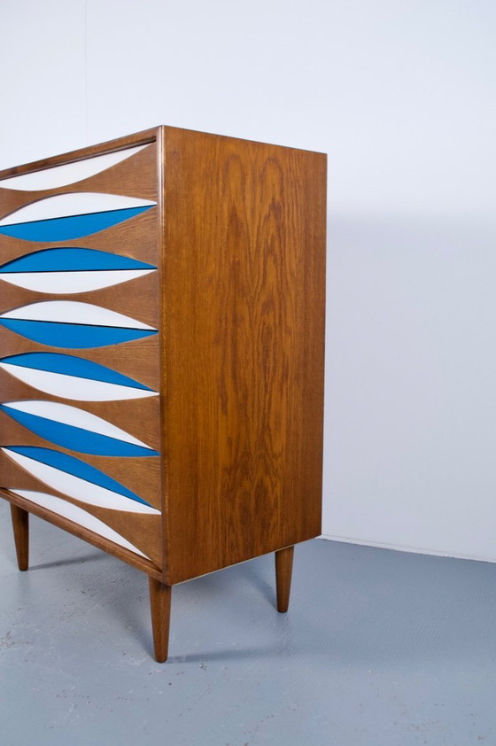 Image 1 of WOCHENKOMMODE TEAKHOLZ NIELS CLAUSEN 60ER JAHRE NIELS CLAUSEN MOBLER ODENSE VERLAG