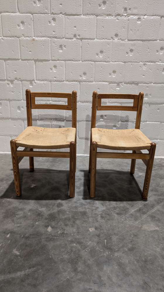 Image 1 of Brutalist Chairs Pinewood And Papercord 