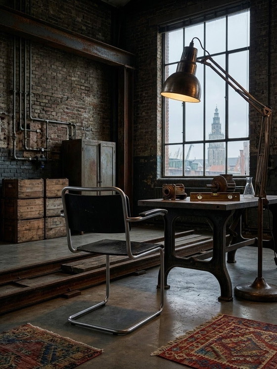 Image 1 of Quatre chaises Gispen, modèles 101 et 201