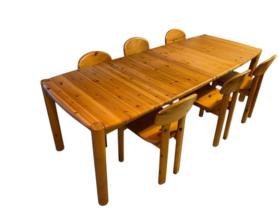 Image 1 of Ensemble de table et chaises de salle à manger vintage de Rainer Daumiller