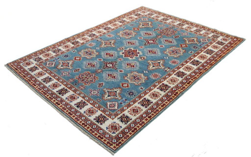 Origineel handgeknoopt Ziegler Kazak tapijt, 203 x 150 cm, nieuw en in uitstekende staat.