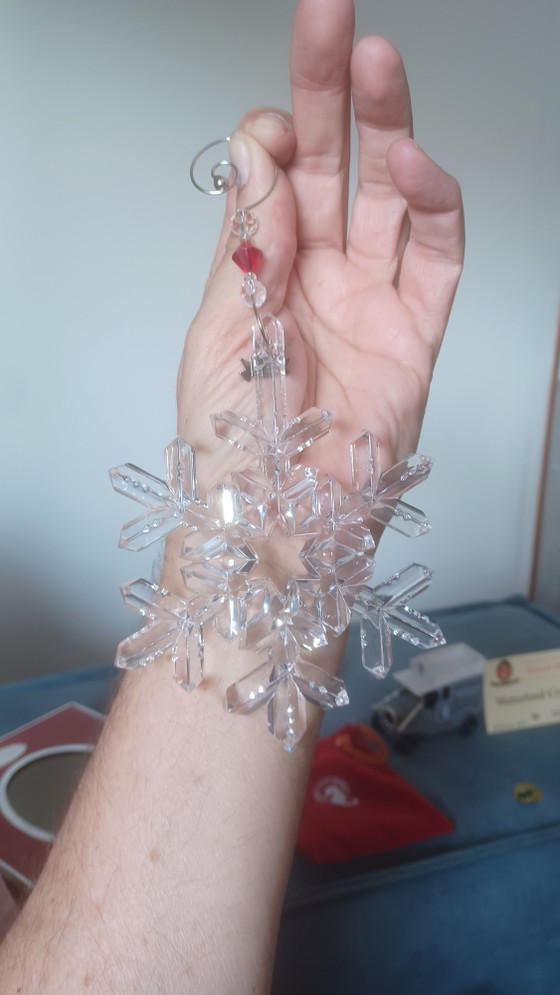 Image 1 of Adorno navideño de cristal para árbol de Navidad de Waterford Crystals, cristal de nieve