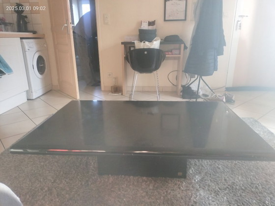 Image 1 of J-C Mahé black lacquered coffee table