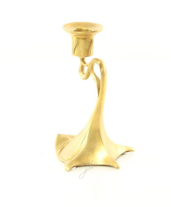 Image 1 of Bronzeleuchter im Jugendstil