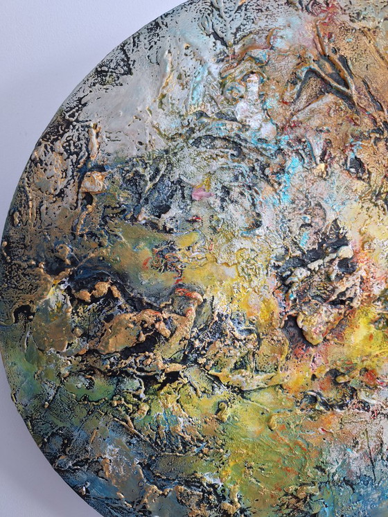 Image 1 of Eyecatcher – Round Art Object Mixed Media/Material Art Ø 40 cm