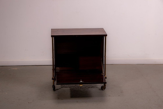 Image 1 of French mid-century bar cabinet. Circa 1970.