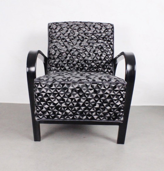 Image 1 of 2xArt Deco Armchairs No.139 "Night sky" 