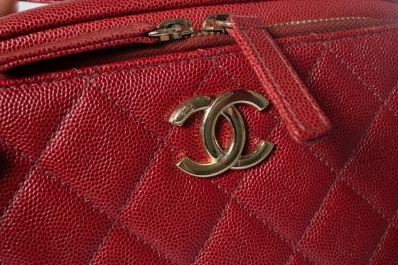 Image 1 of Chanel, Red leather business affinity camera case