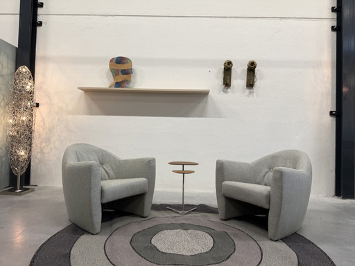 2 Leolux Carabas Fauteuils Nomad stof 