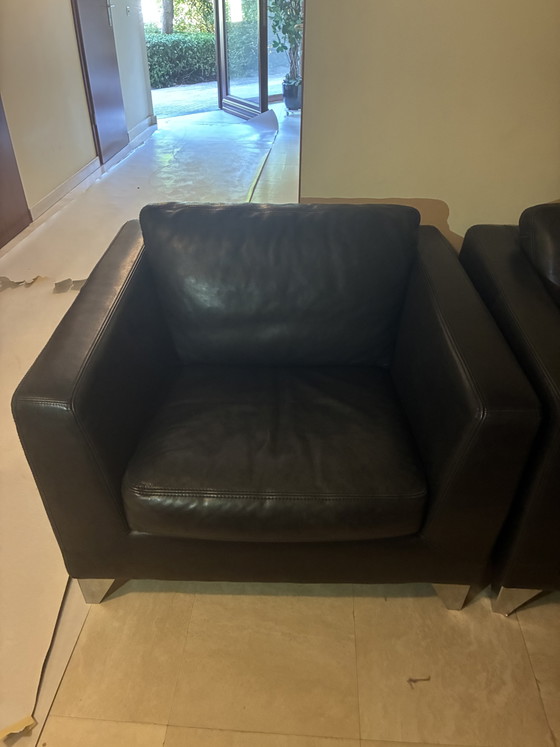 2 Leather Armchairs - Brand: Machalke – 2 seaters (photo 8 of 9)