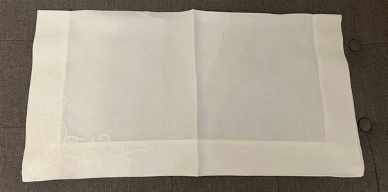 Image 1 of 12 servilletas de lino blanco de Eri Textiles