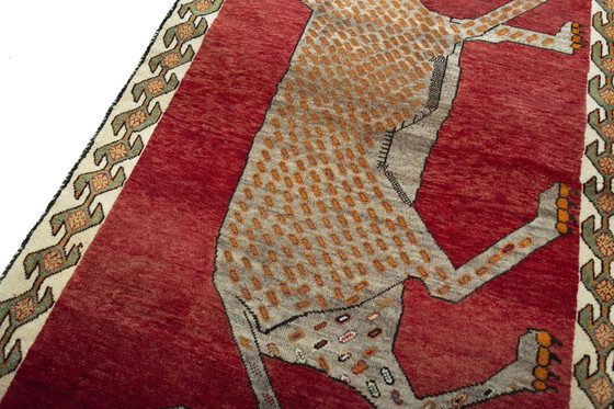 Image 1 of Handgeknüpfter Gabbeh - Nomaden-Teppich - 155 x 100 cm - Tiger