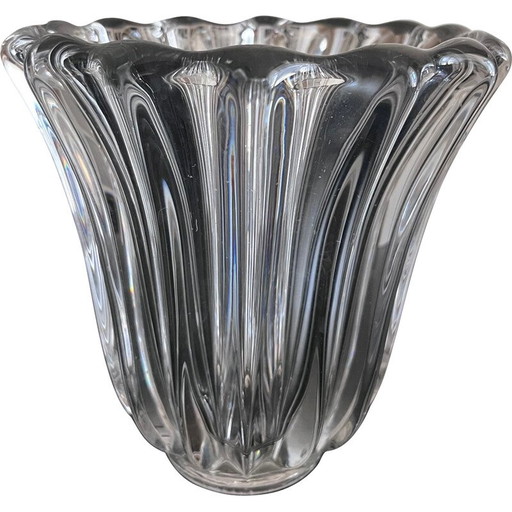 Vase transparent vintage de Pierre d'Avesn