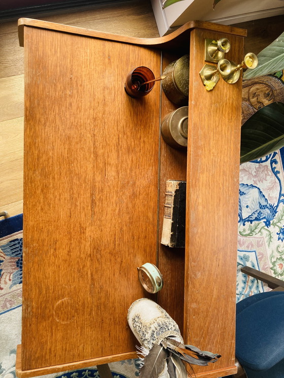 Image 1 of bureau vintage en teck du milieu du siècle