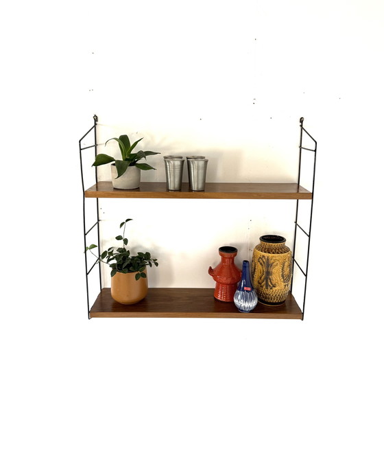 Image 1 of Étagère murale vintage en teck, WHB Allemagne '60