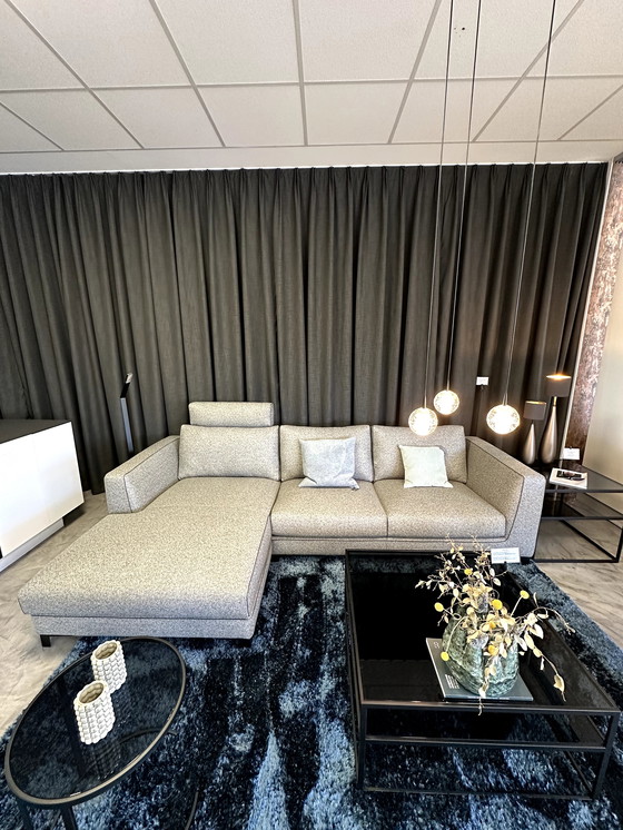 Image 1 of Grijze Christine Kröncke bank met longchair