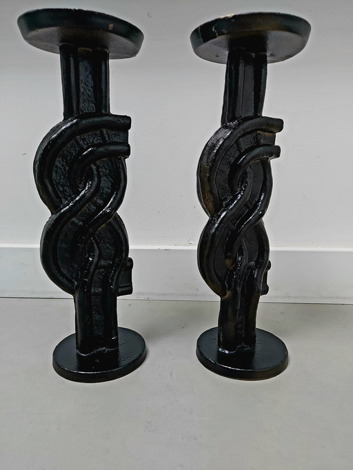 Ensemble de chandeliers brutalistes