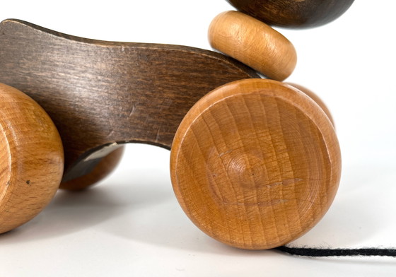 Image 1 of Jouet en bois vintage Ikea Lapin à tirer