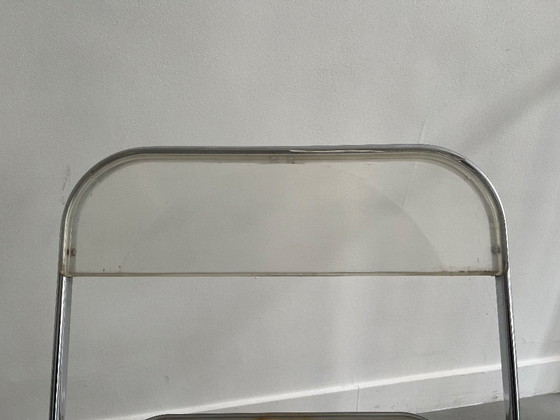 „Plia“-Stühle von Giancarlo Piretti für Castelli – Anonima Castelli, Klappstühle, Metal, Plexiglass (photo 7 of 16)