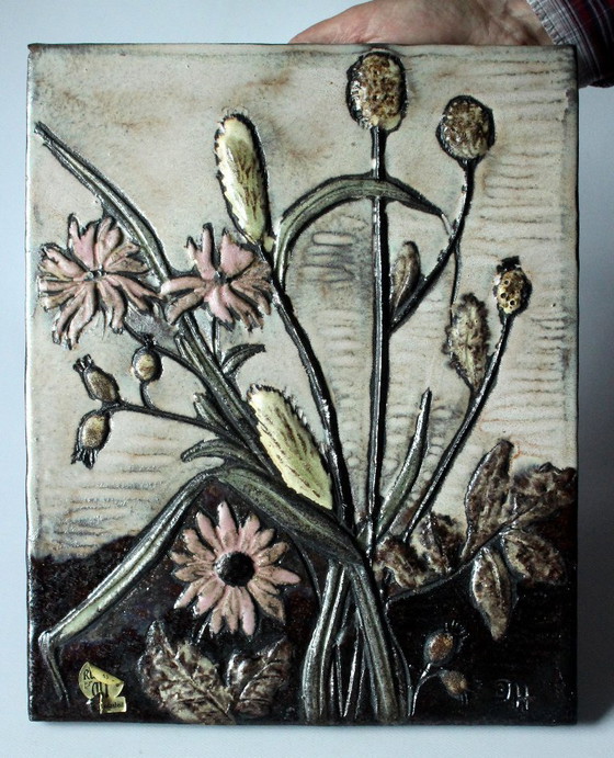 Image 1 of Large Ruscha mural - marked - Vintage