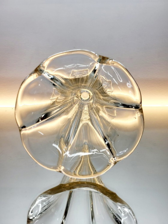 Image 1 of Val Saint Lambert Art deco Vase, Luxval Serie Modell Américain L, transparente Farbe, Belgien