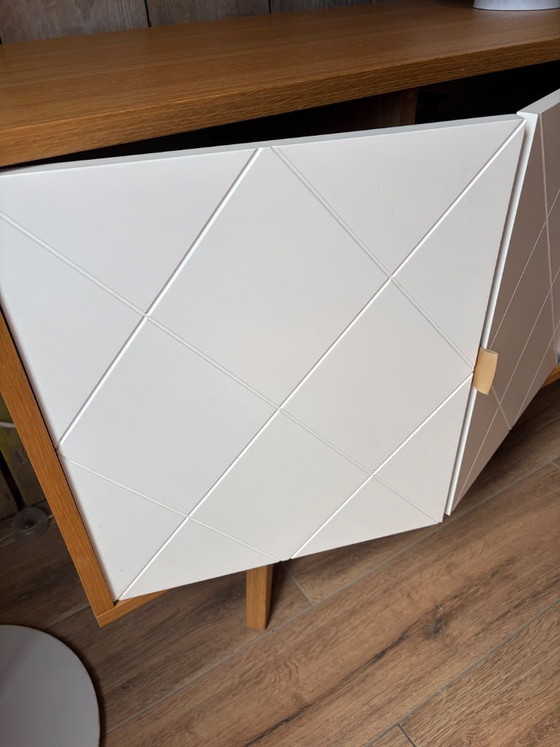 Magnificent Scandinavian-inspired low sideboard, Brigitte model, produced by the renowned design brand – Mdf (photo 4 of 5)