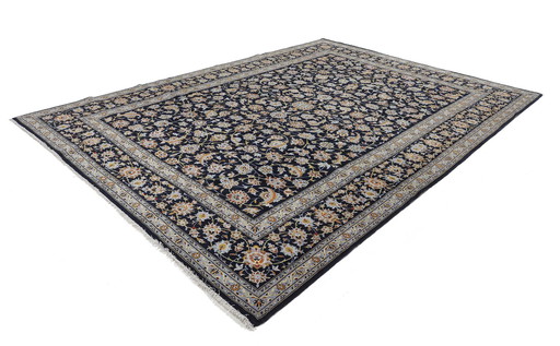 Origineel handgeknoopt Perzisch tapijt Keshan 385 X 280 cm Zeer goede staat Fijn met zijde