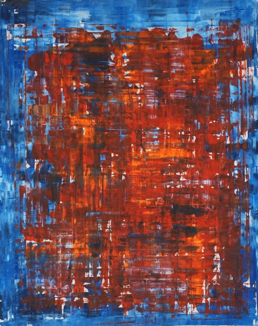 Parscha MIRGHAWAMEDDIN - Inner Score XXL - Artist Canvas – schilderijen tekeningen