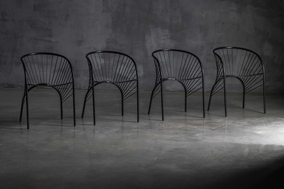 Image 1 of "Lizzie" Chairs by Regis Portier for Paolo Pallucco, Italy, 1980s