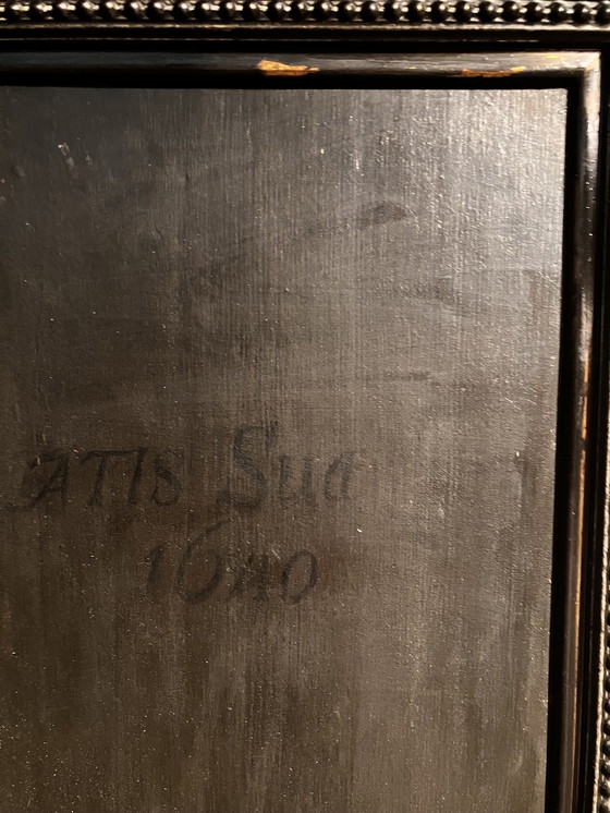 Image 1 of Antiek Schilderij Uit 1640 Op Houtpaneel