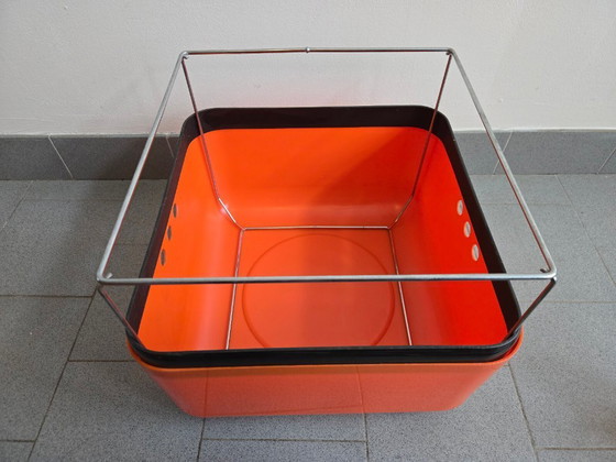 Image 1 of Cubo portadocumenti Jean Garçon vintage degli anni '70 per formato anni '70 Space Age Orange