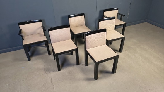 Image 1 of Chaises Teatro par Aldo Rossi et Luca Meda pour Molteni, 1980s, Set de 6