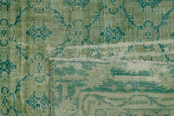 Tappeto turco vintage Oushak 250 × 166 cm – Verde, in lana, tessuto a mano – Tappeti, Wool (photo 10 of 10)