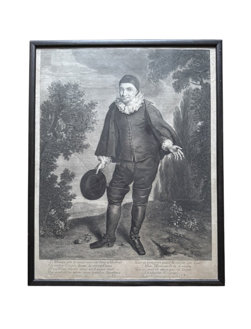 Gravure uit de 18e eeuw van Crispin