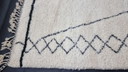 Alfombra marroquí blanca decorada de 200 cm x 300 cm