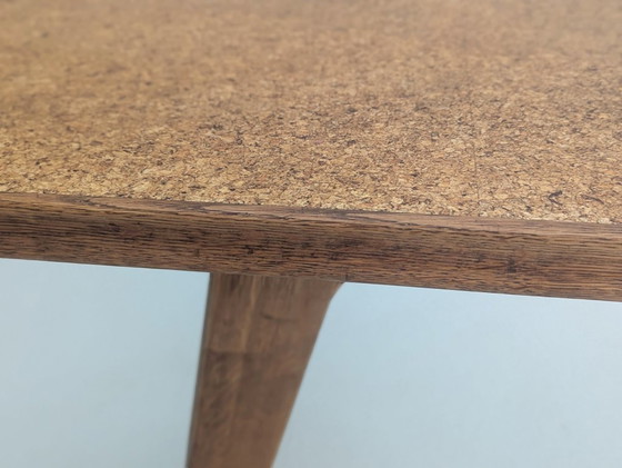 Image 1 of Table en chêne sculpturale moderniste française, années 1930