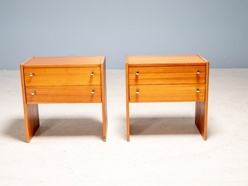 Coppia di comodini FEMINA di metà secolo, Cecoslovacchia, anni '60