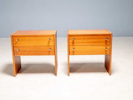 Image 1 of Coppia di comodini FEMINA di metà secolo, Cecoslovacchia, anni '60