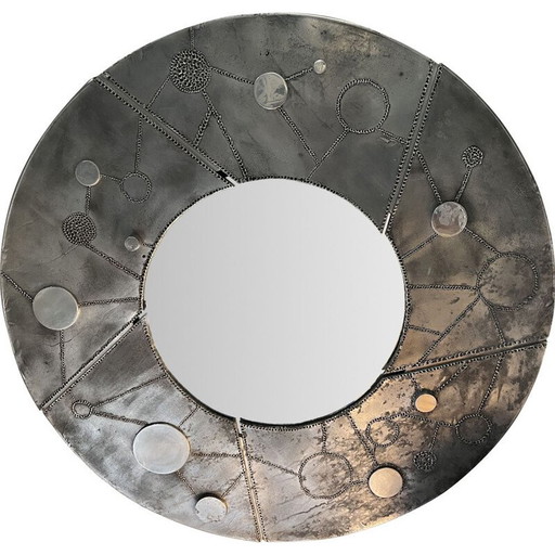 Miroir vintage par Bianca Garinei pour Banci, Italie 1970