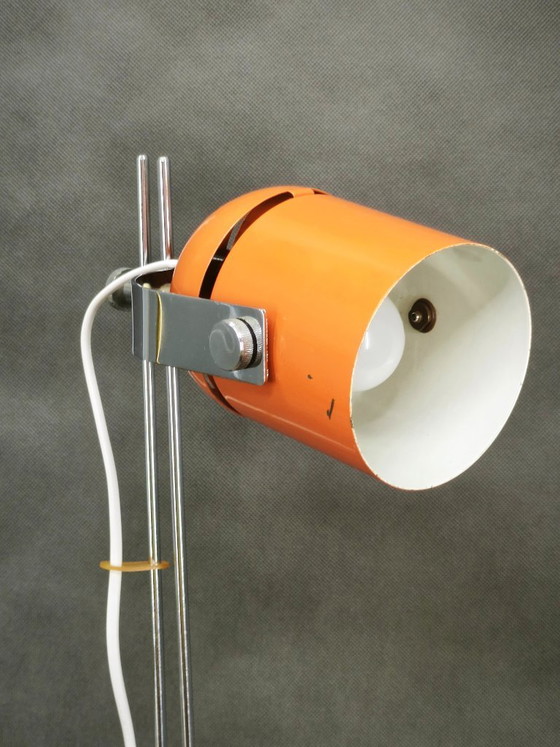 1960s Space Age Table Lamp by S. Jindra for Lidokov, Czechoslovakia – Chrome, Metal (photo 9 of 12)