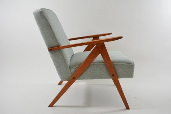 Image 1 of KOMPAS fauteuils in gemêleerd mintgroen