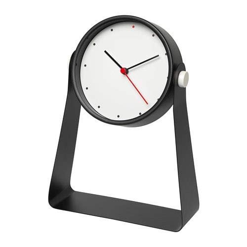 IKEA Gnissla tafelklok minimalistische zwart.