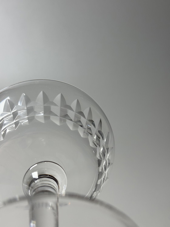 Image 1 of Val Saint Lambert - Set di 6 coppe di cristallo - Servizio Mery. Art Déco anni '40