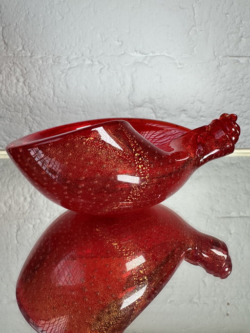 Murano Sommerso pocket emptier from the 70s