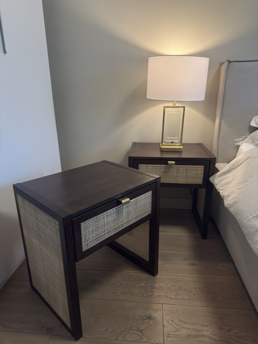 2 rotan nachtkastjes H&M