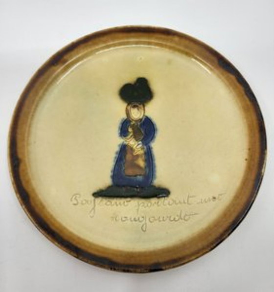 Image 1 of Diner servies Atelier Cerenne Vallauris Frankrijk Côte-d'Azur 1950 set van 13