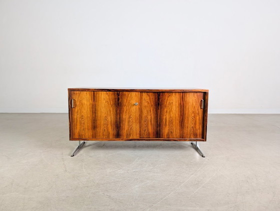 Image 1 of Original midcentury sideboard rosewood 1950 1960 chest of drawers