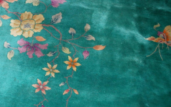 Image 1 of Alfombra china antigua Art Déco hecha a mano, 273 cm x 356 cm (8,10' × 11,7'), década de 1920 - 1B462